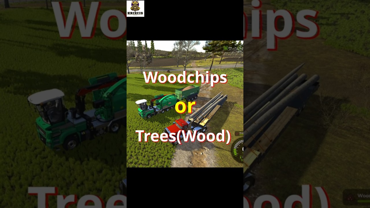🌲 FS25 | Woodchips vs Logs &ndash; Which Makes More Money? 💰 #WoodchipsVsLogs #FS25Guide #FS25