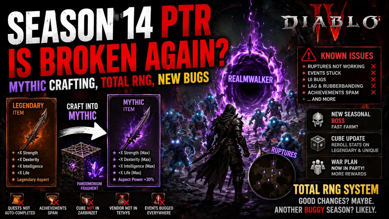 Season 14: The End of Diablo 4 as We Know It?