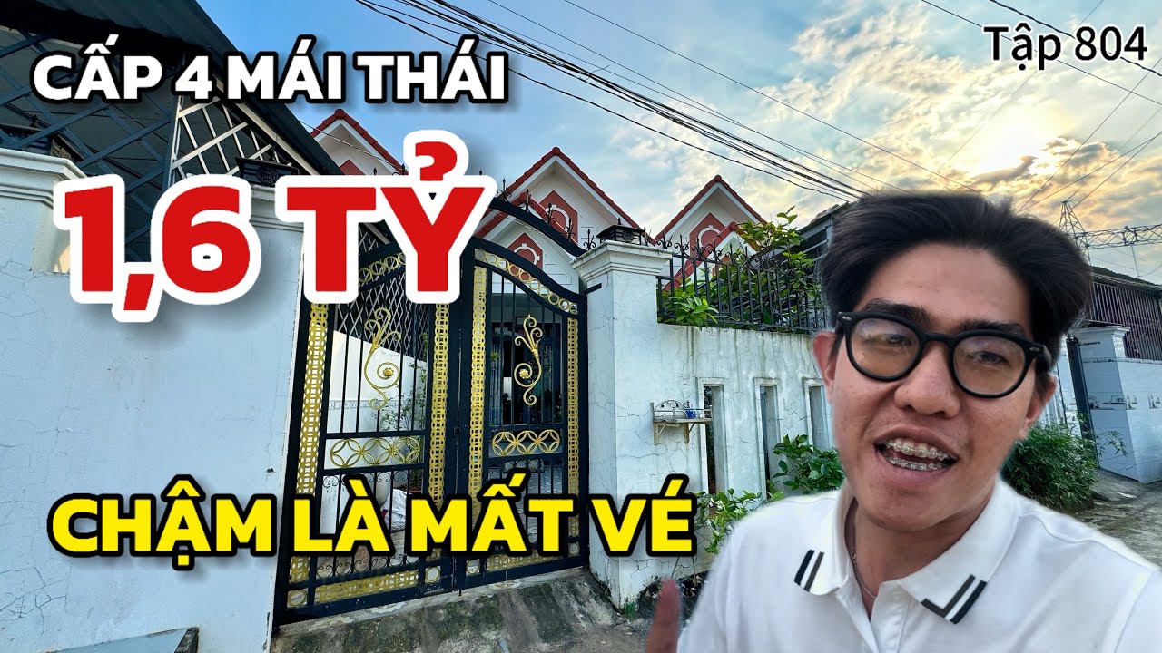 Nhà rẻ đón Tết🔥ĐÚNG 1,6 TỶ có nhà đẹp cấp 4 mái thái gần đường nhựa lớn vào 100m có sân rộng thoáng