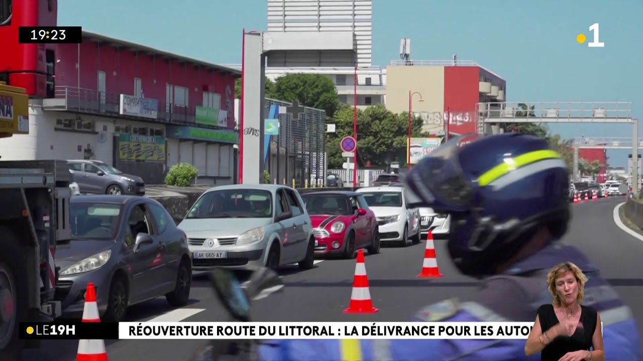 La délivrance pour les automobilistes, la route du littoral est rouverte