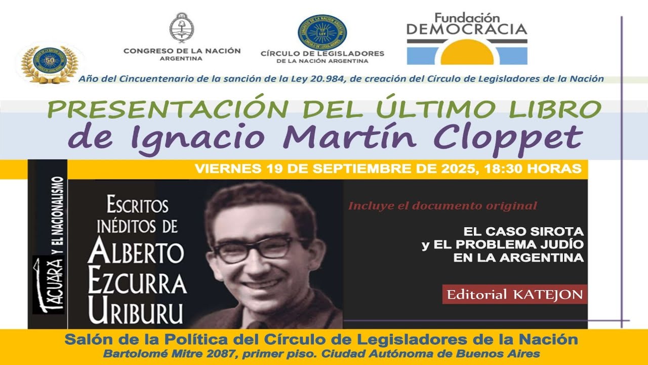 Presentación del Ultimo Libro de Ignacio Martin Cloppet