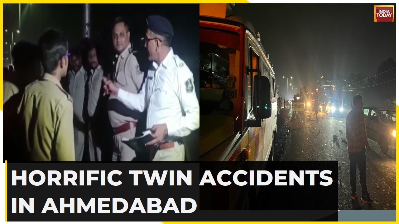 Horrific Visuals Of Twin Accident On Iskon Flyover In Ahmedabad Emerge, 9 Dead On The Spot