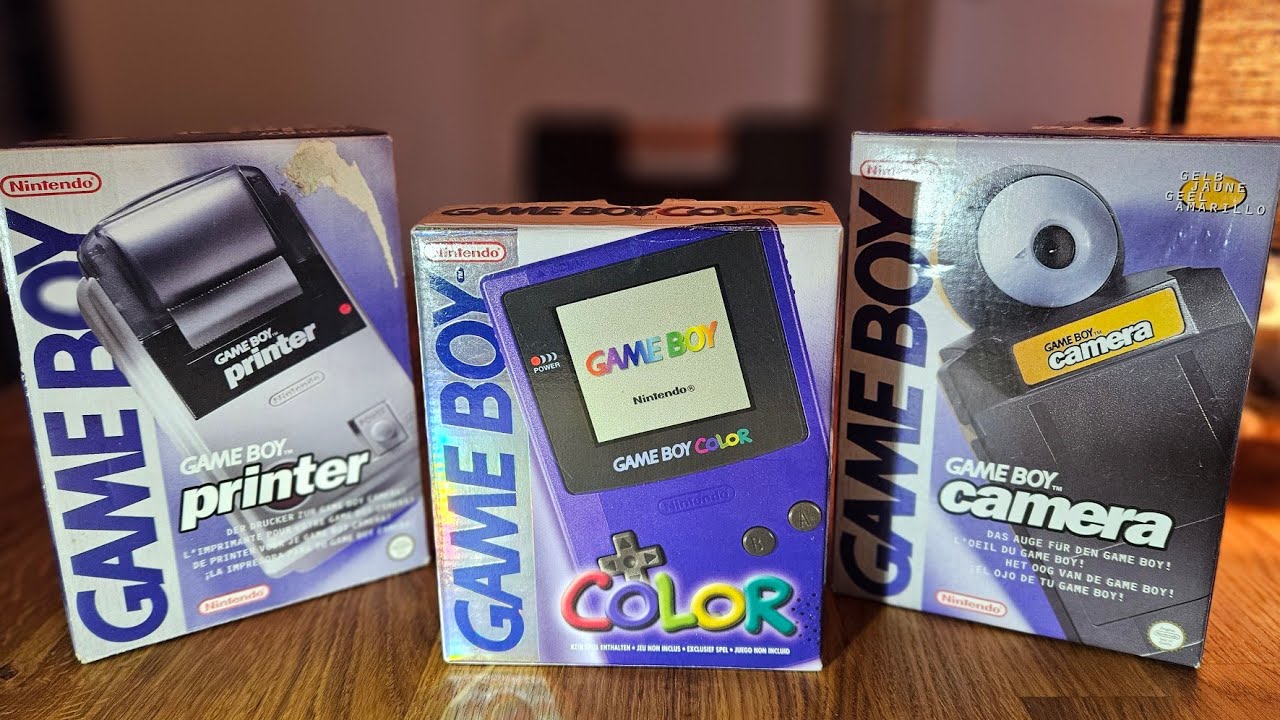 Unboxing GAME BOY COLOR + GAME BOY camera + GAMEBOY printer + Test (Deutsch)
