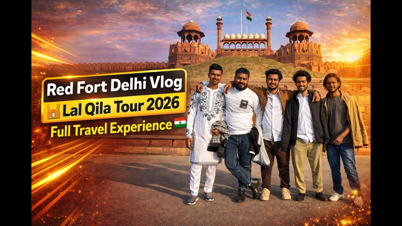 Red Fort Delhi Vlog 🏰 | Lal Qila Tour 2026 | Full Travel Experience 🇮🇳