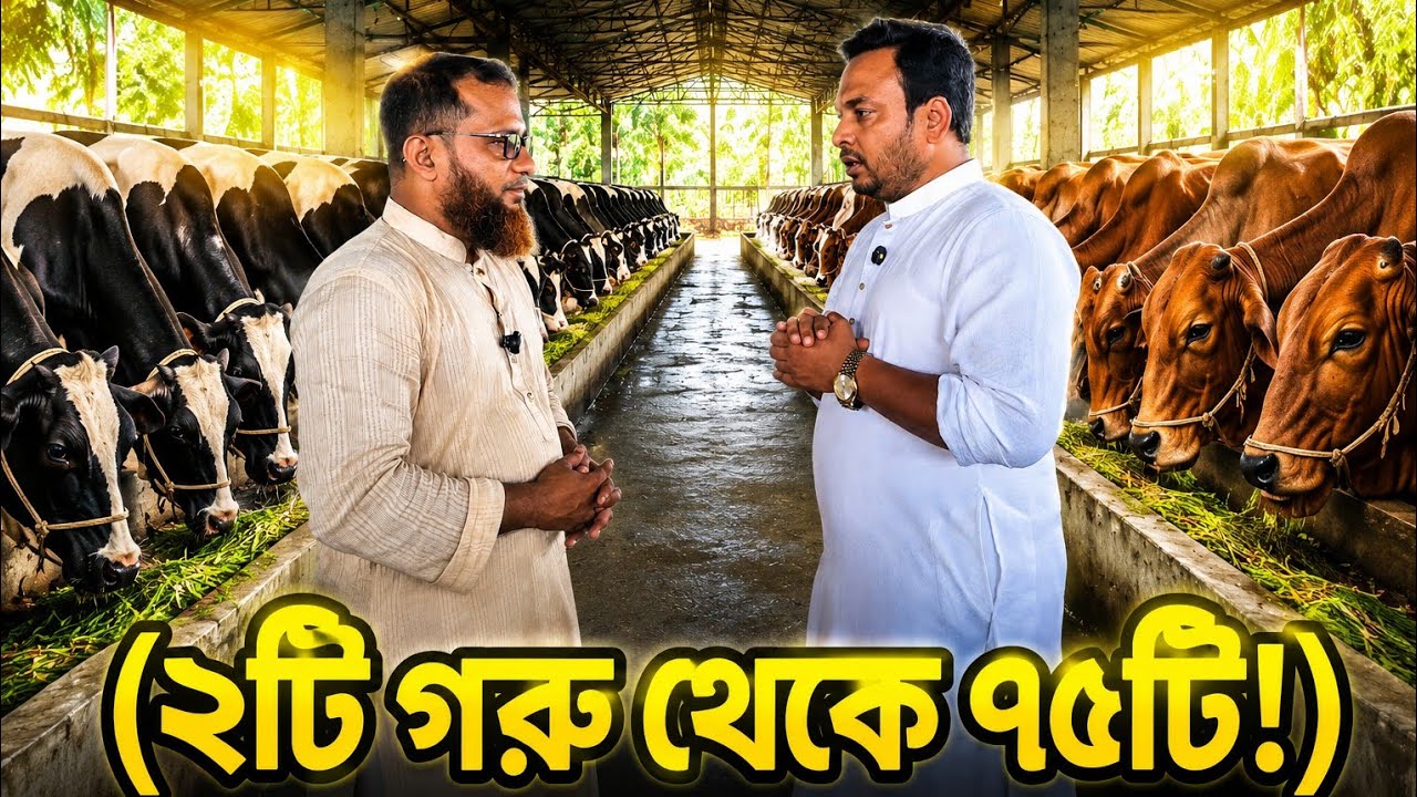 ২টি গরু থেকে ৭৫টি! MBA পাস যুবকের সফলতার গল্প! @Shinha Agro