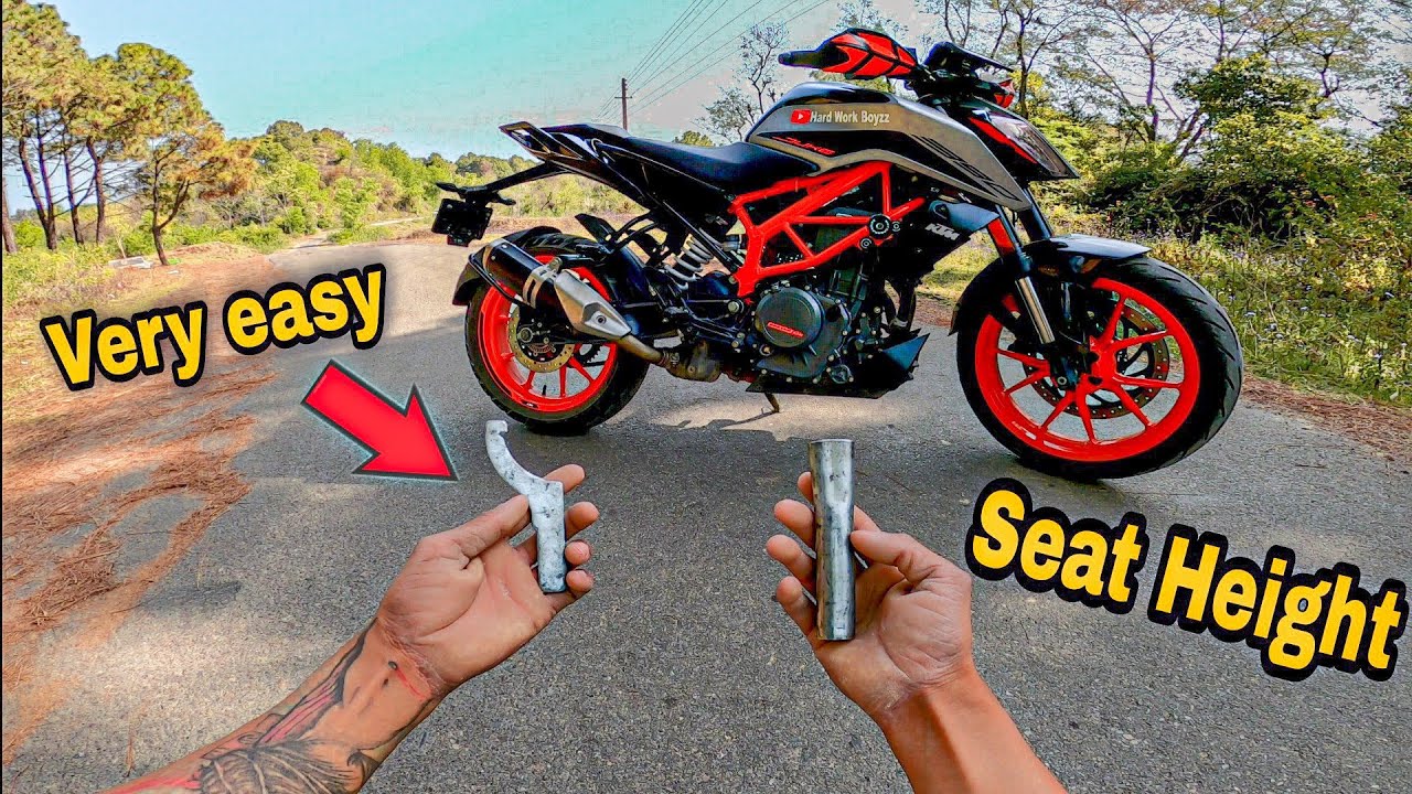 Duke 390 seat Height Adjustment  😱