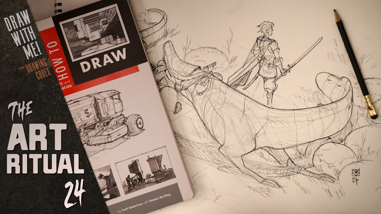 Art Ritual 24: Let's Sketch Fantasy Creatures & Talk Technical Perspective