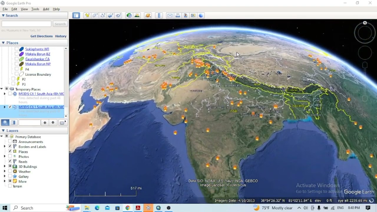 How to download global active fire and wildfire data