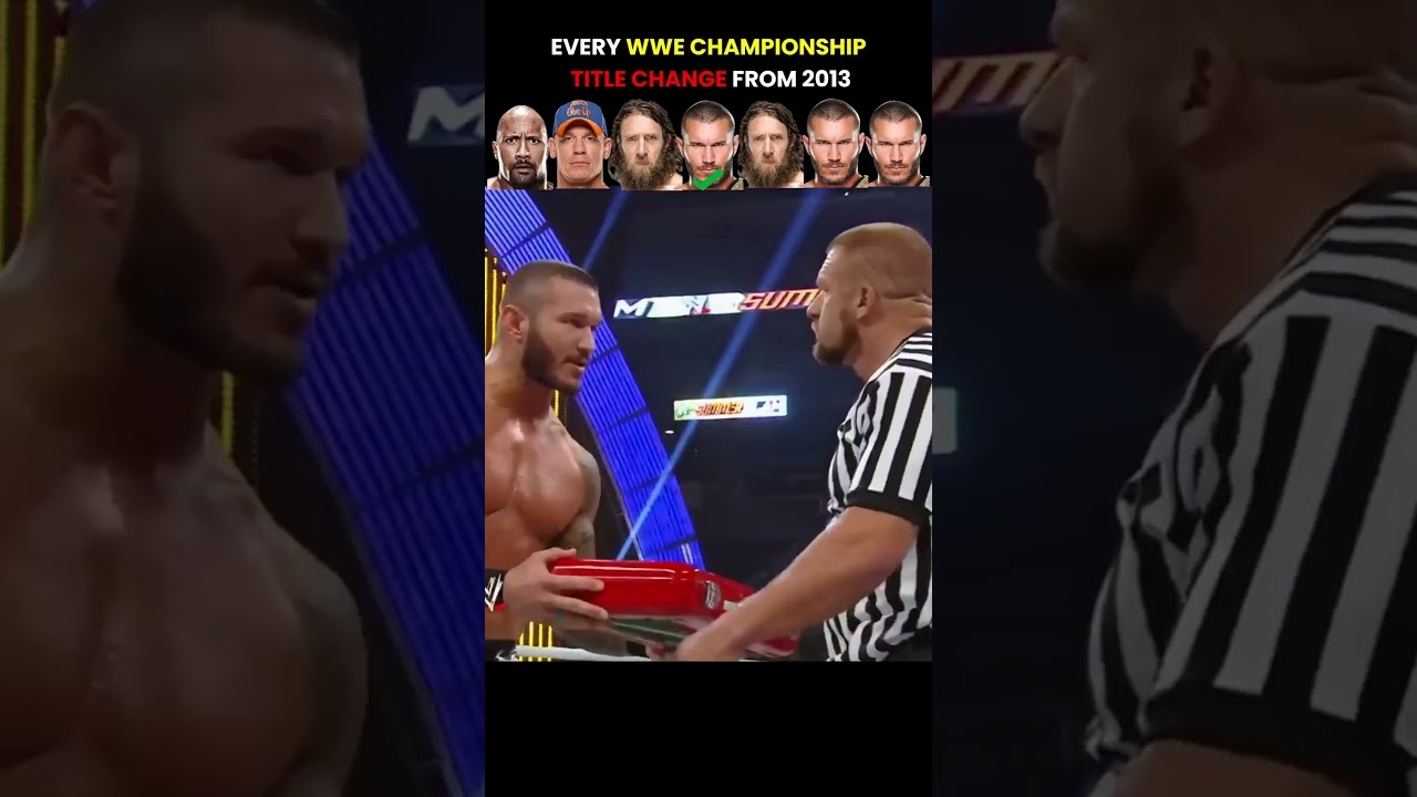 Every Time Wwe Championship Title Change From 2013 #wwe #wwechampionship