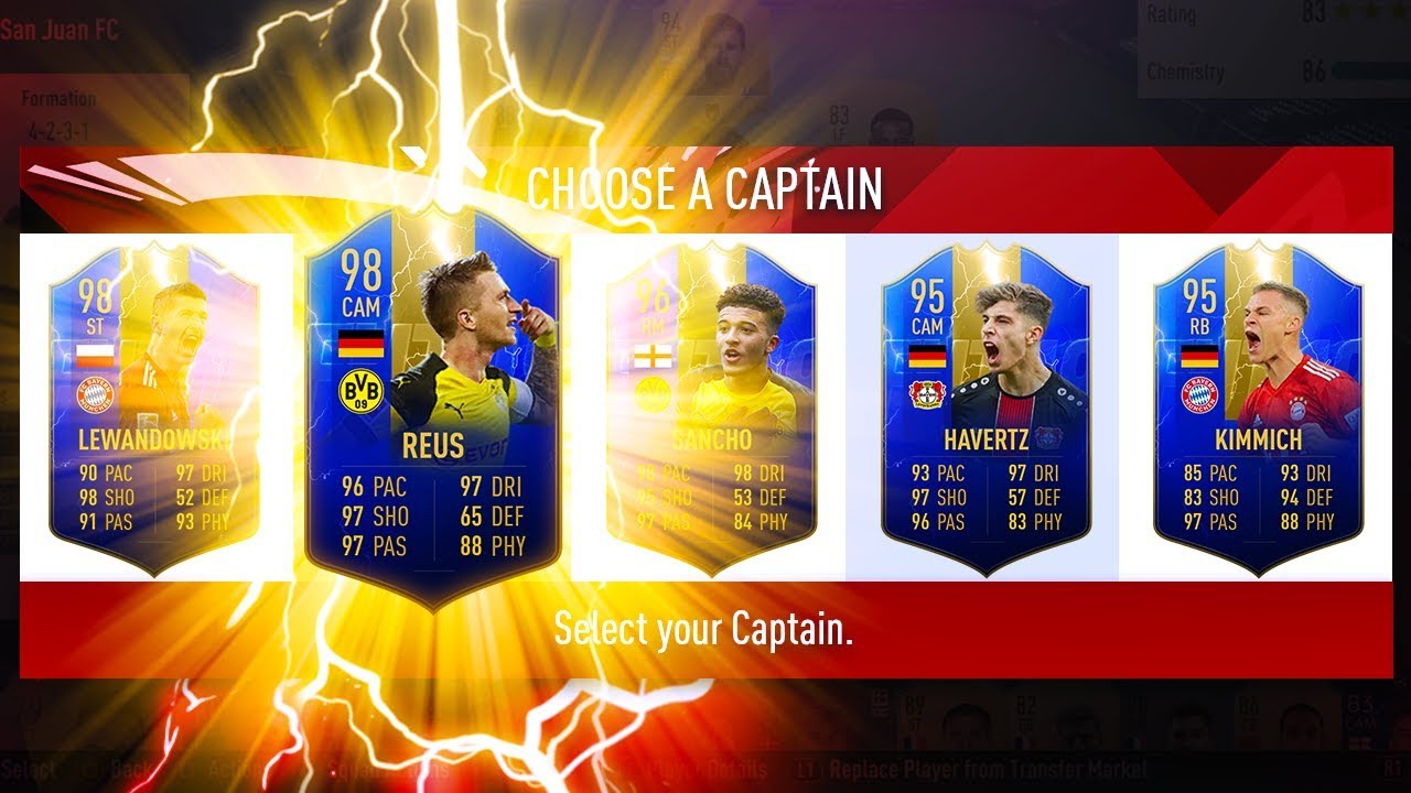 HIGHEST RATED BUNDESLIGA TOTS DRAFT CHALLENGE! - FIFA 19 Ultimate Team