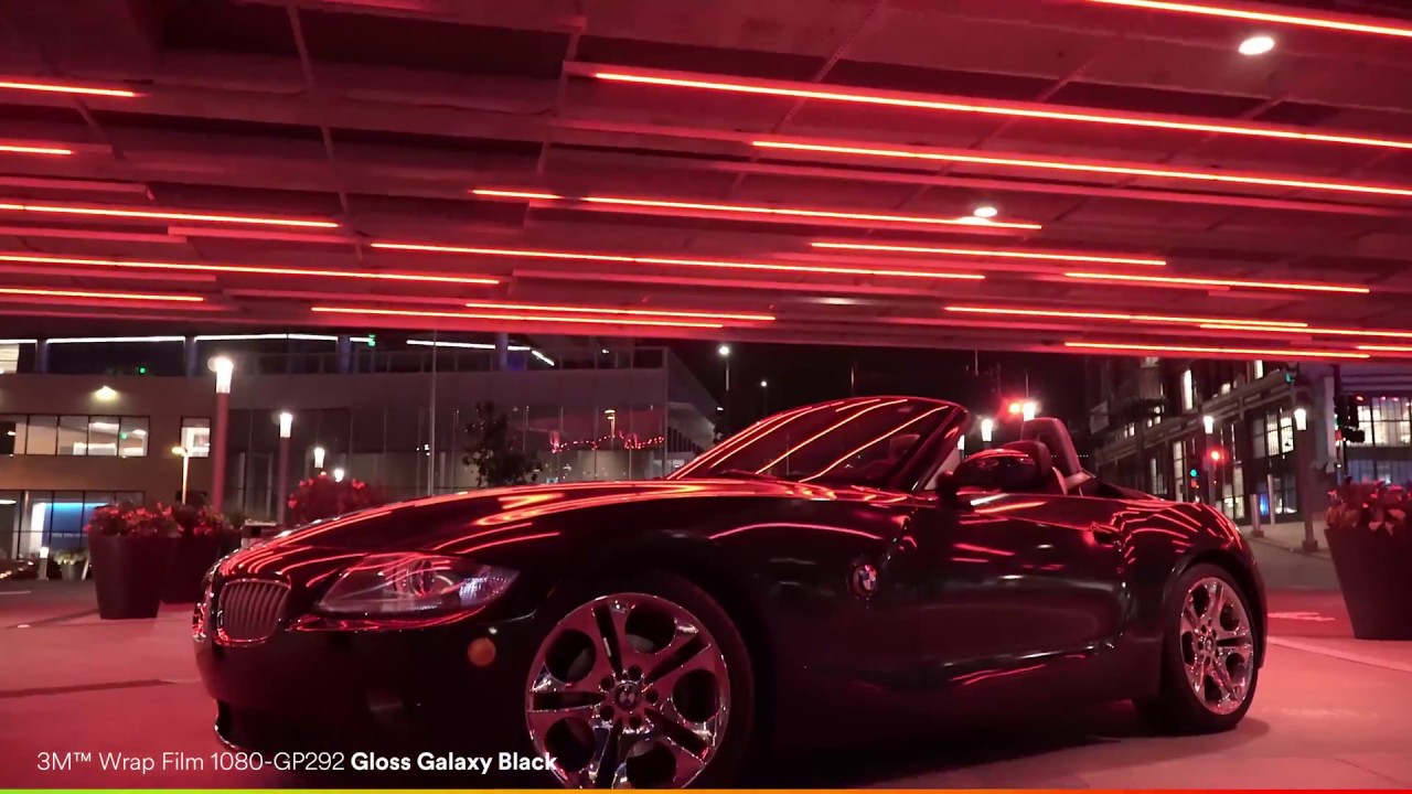 3M Vinyl Wrap Film Series 1080 GP292 Gloss Galaxy Black Car Wrap