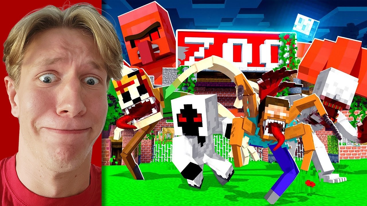 Jag Byggde ett Zoo för VARJE LÄSKIG MYT i Minecraft