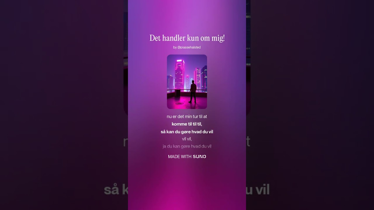 Det handler kun om mig!