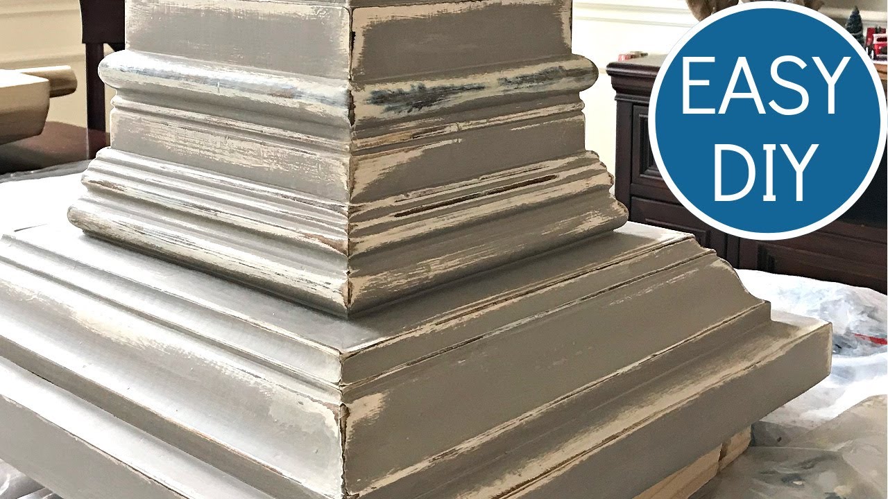 DIY Grey Distressed Chalk Paint Furniture Makeover Steps