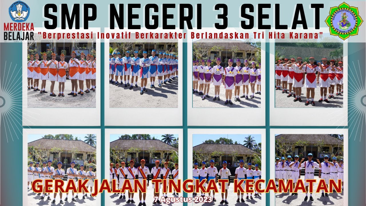 SMP Negeri 3 Selat : Gerak Jalan SMP Tingkat Kecamatan