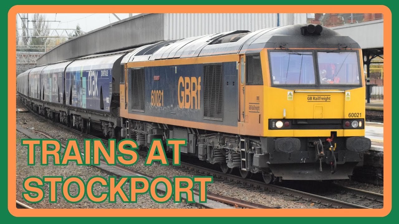 Trains at Stockport railway station - 17/11/2023