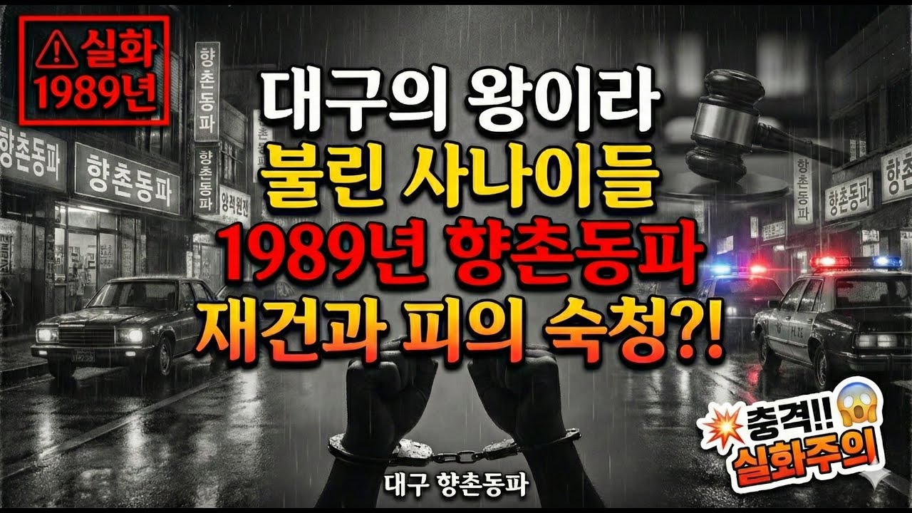 [실화] 대구의 왕이라 불린 사나이들, 1989년 향촌동파 재건과 피의 숙청.|조폭과사기꾼연대기|조폭|사기꾼|범죄예방|범죄실화|조직폭력배|사기수법|범죄수사|범죄심리|팩트체크|