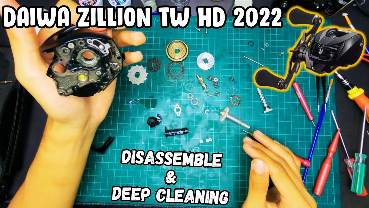 Disassemble & Deep Cleaning Baitcasting Reel | Cara Servis Baitcasting Reel | Daiwa Zillion TW HD 22