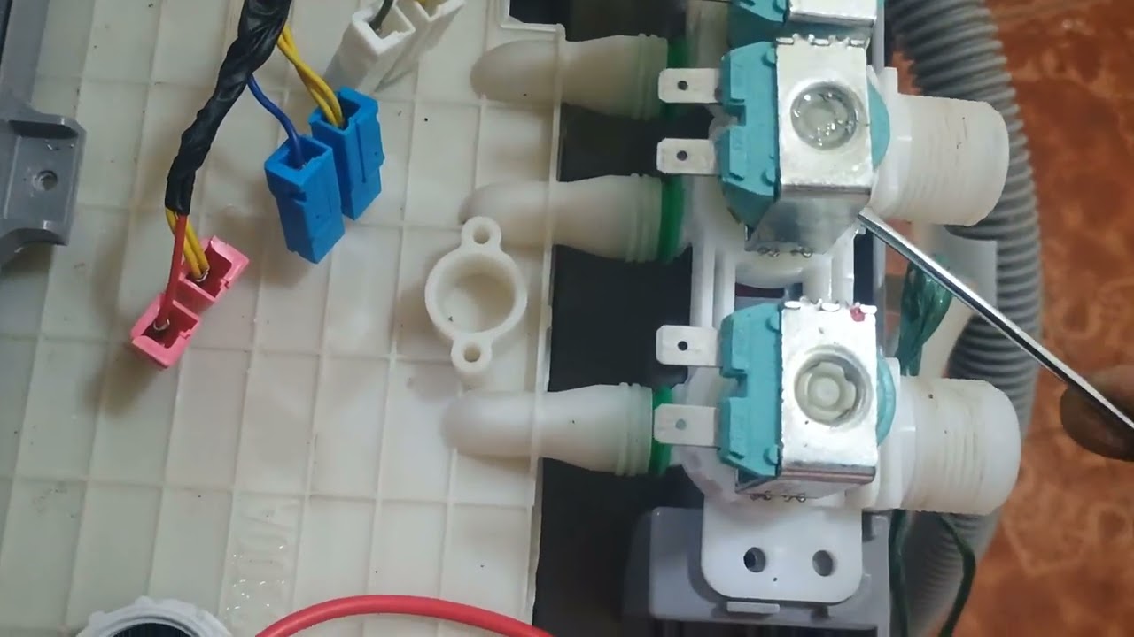 electroválvulas en Samsung y otras lavadoras dañadas como repararlas tutorial #1 mod WA21A33