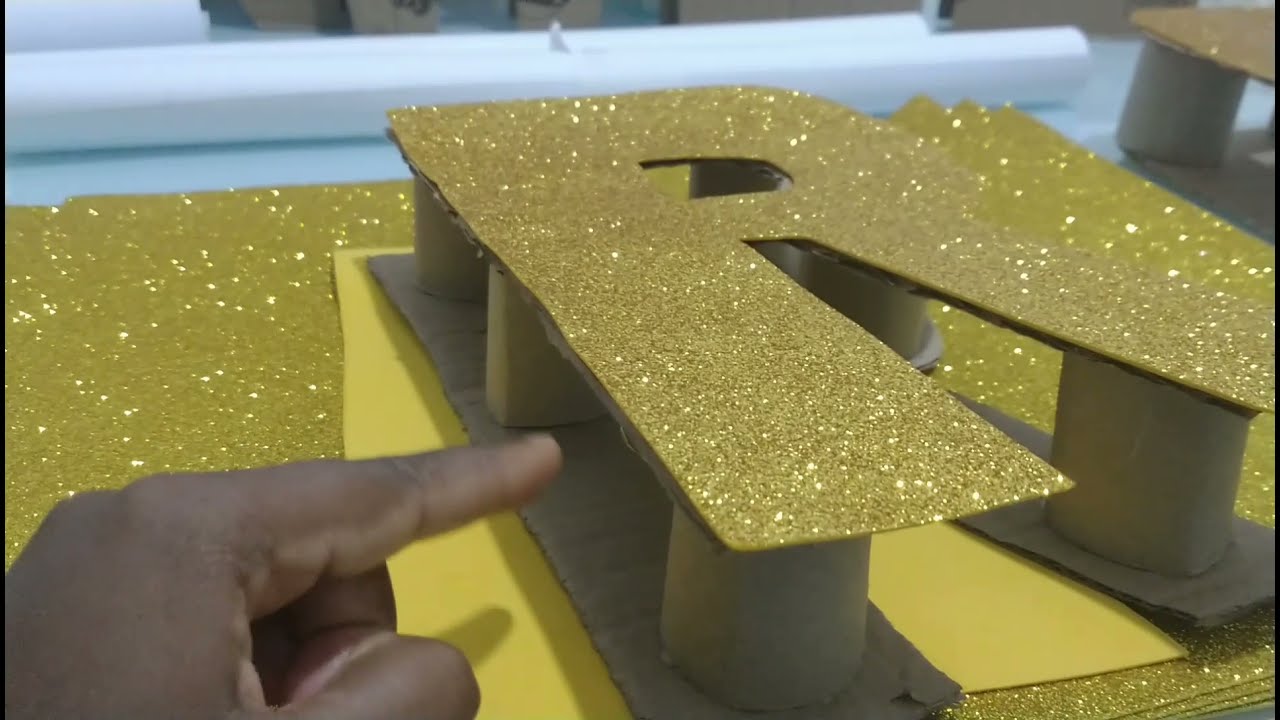Faça você mesma| Letras 3 d com papelão|