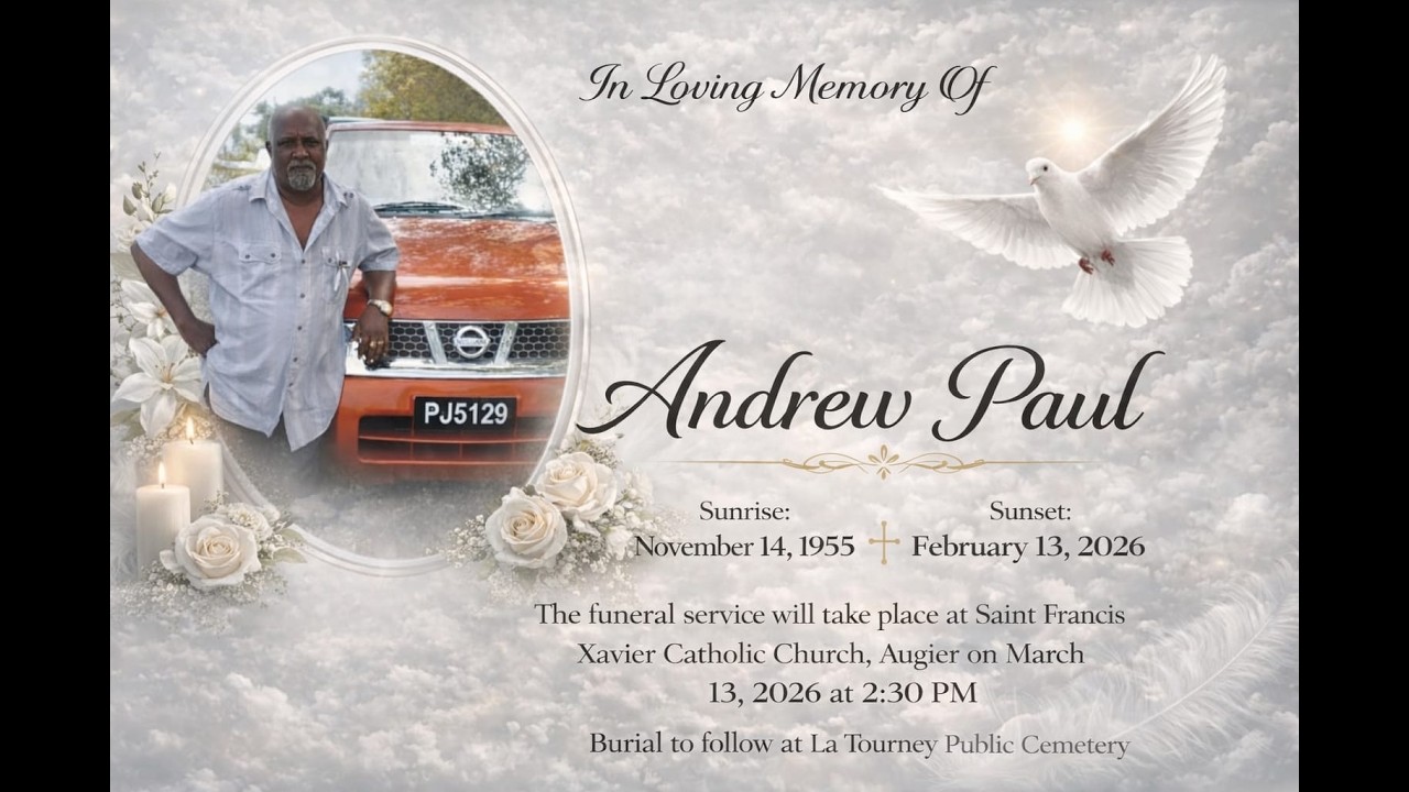 FUNERAL SERVICE  OF ANDREW PAUL