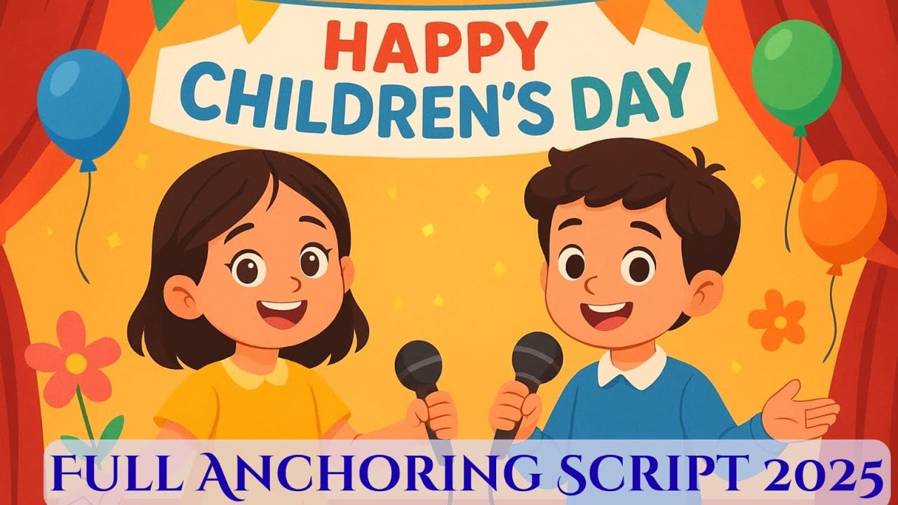 Full Anchoring Script for Children&rsquo;s Day Celebration 14 November in English| Children&rsquo;s Day Script
