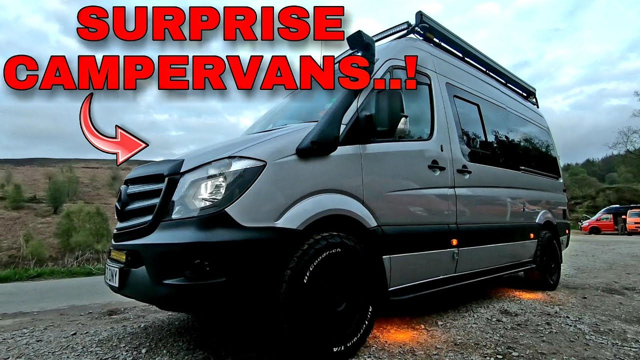UNEXPECTED CAMPERVANS WILDCAMPING..!