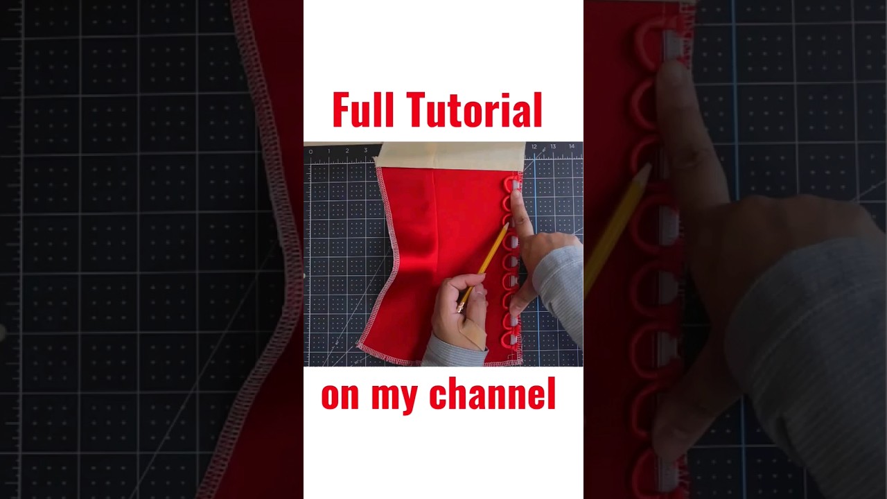 How to Sew corset loops!! FULL tutorial is up on my youtube! #corset #howtosew #shorts #shortsvideo