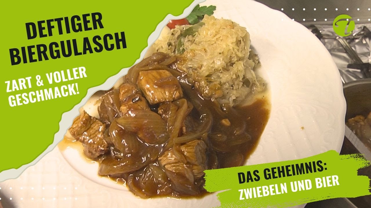 Deftiges Bierfleisch mit Sauerkraut: Ein Rezept vom Landstreicher! 🍺🍖 @Topfgucker-TV #essen