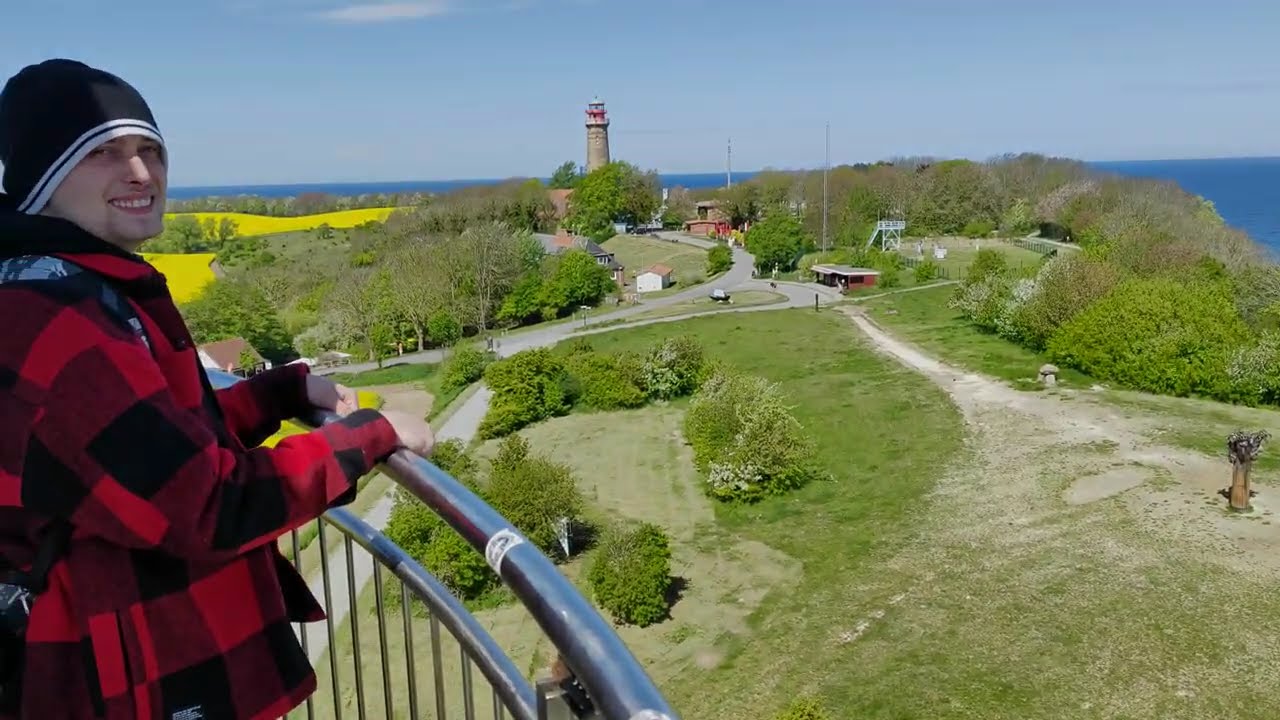Rügen, Putgarten, kap Arkona, Peilturm, Leuchtturm, Vitt strand