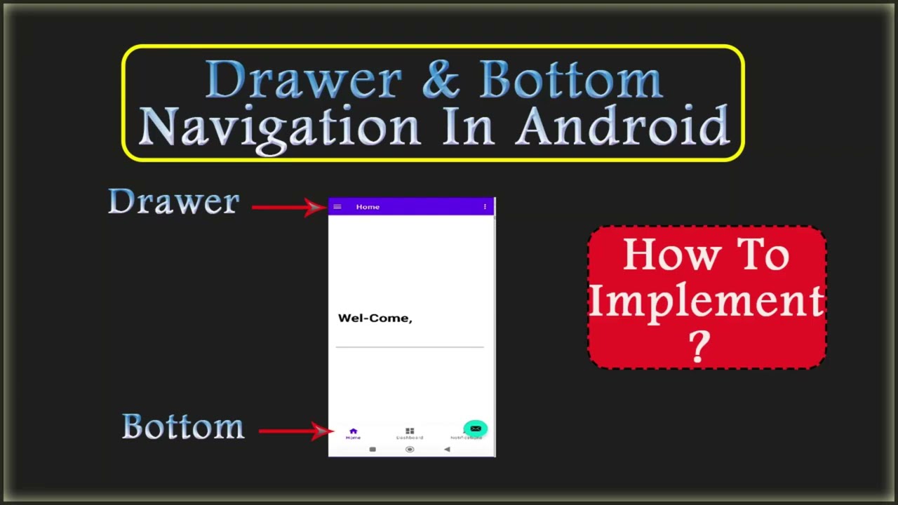 How to Create Navigation Drawer and bottom Navigation  Android Studio #navigation #bottom #kotlin