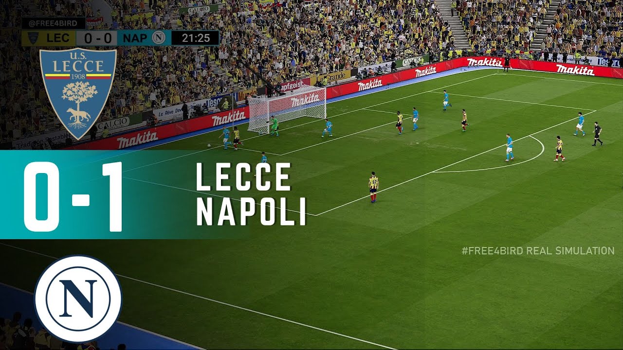 Lecce 0 vs 1 Napoli  |  Serie A 2025 | Simulazione