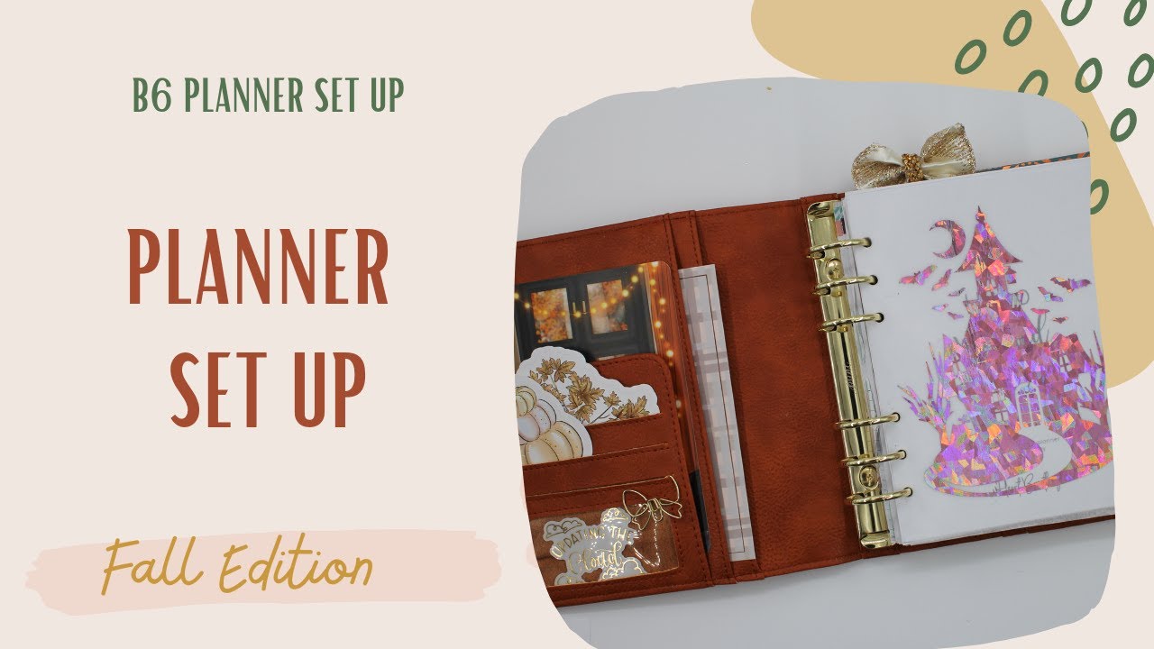 Fall B6 Ring Planner Set Up // Print Pression Maple
