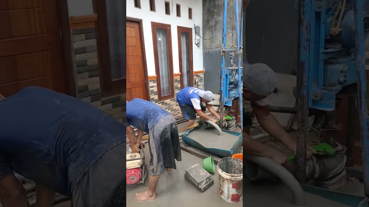 proses pengeboran sumur bor 60 meter info 085892429993