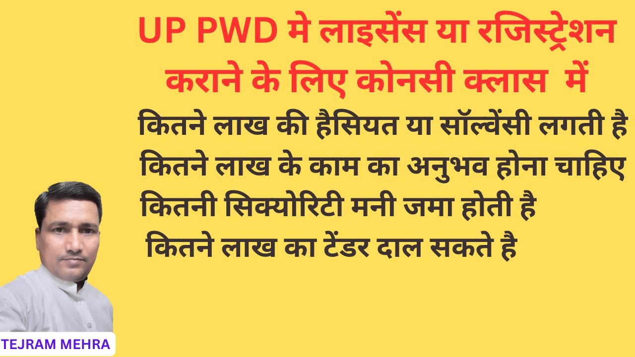 UP PWD registration licence all documents and eligibilty criteria