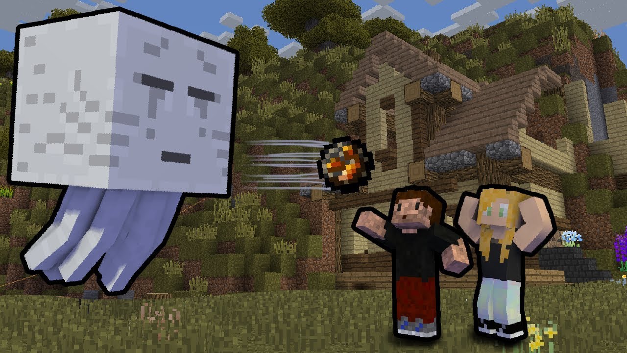 GHASTY CHCĄ ZNISZCZYĆ NASZ DOM! - Minecraft EWO
