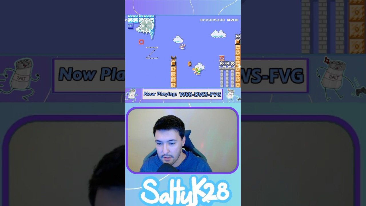 Speedrun in the SKY | #SaltyK28 #smm2 #gaming #mariomaker #speedrun #kaizomario #nintendo #switch2