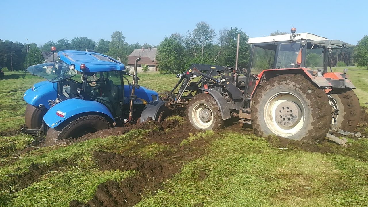 ㋡MEGA WTOPA!!㋡ENGINE SOUND㋡NH T6070 pod rame㋡2xNH~2xZetor