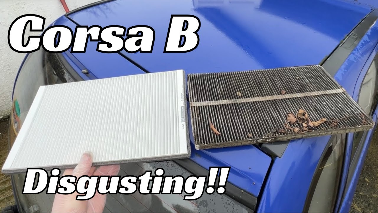 Я меняю ужасный салонный фильтр на своей Corsa B, грязный!