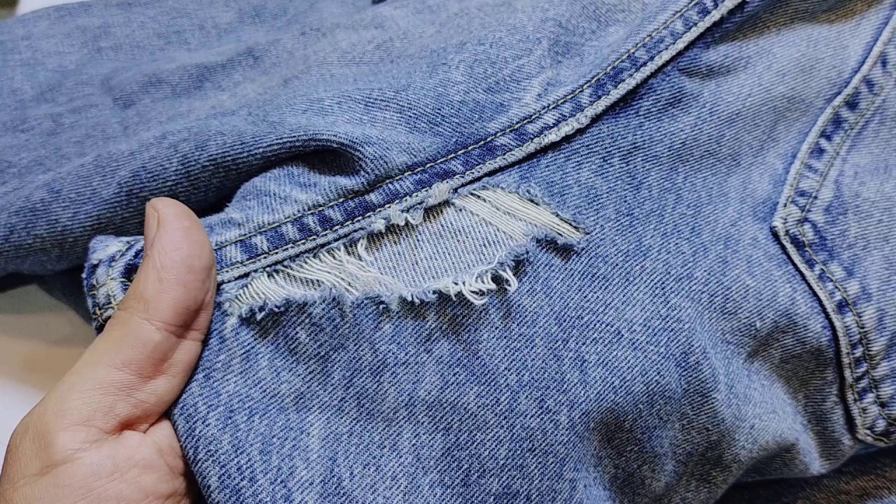 The magic solution to fix the problem of holes in jeans between the legs in a simple and easy way