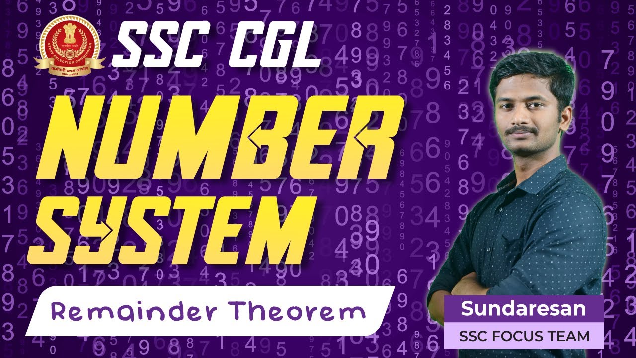 SSC CGL I Number System I Remainder Theorem | VERANDA RACE SSC