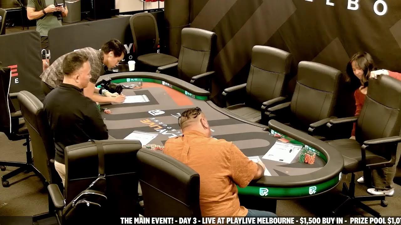 THE MAIN EVENT! - DAY 3 - LIVE AT PLAYLIVE MELBOURNE - $1,500 BUY IN -  PRIZE POOL $1,014,122