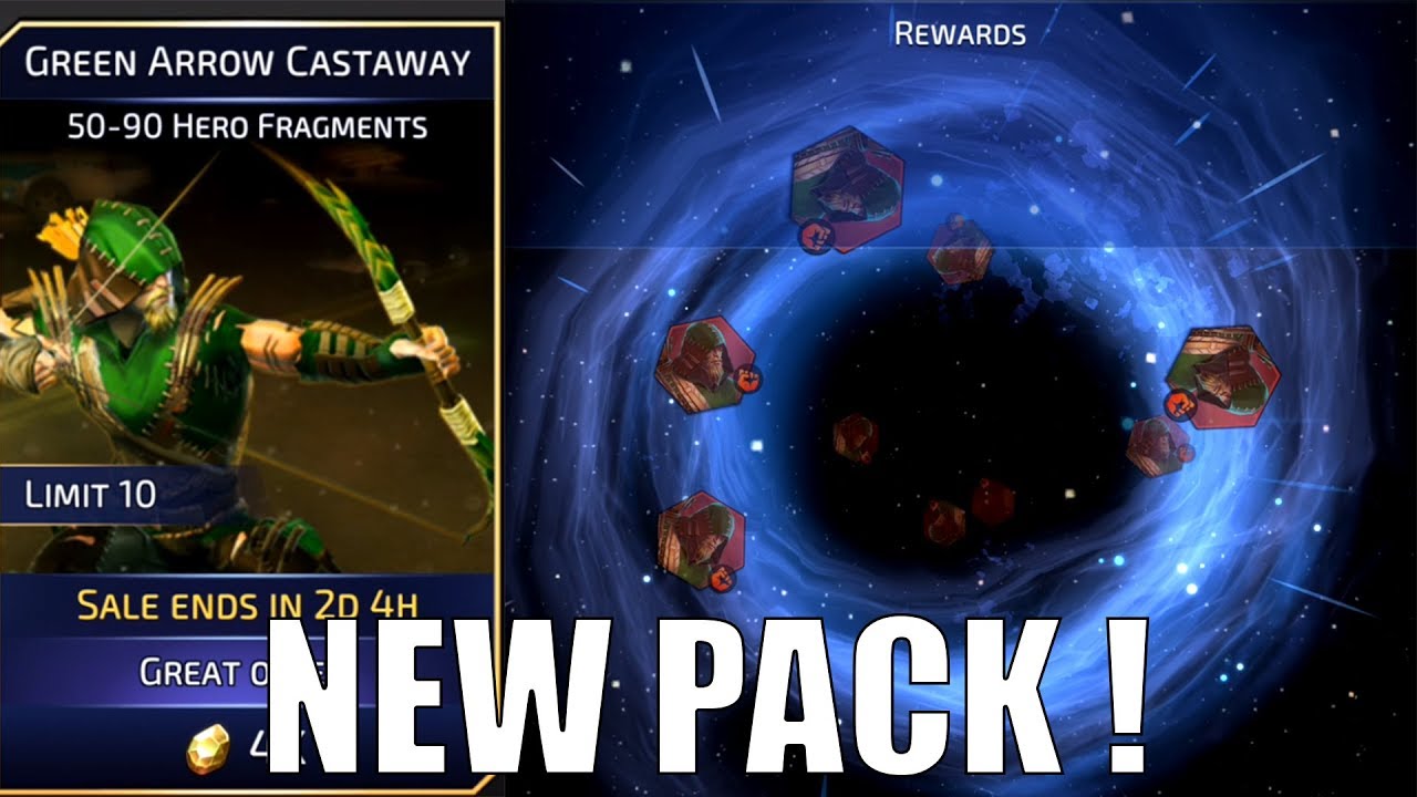 DC Legends - *NEW* Green Arrow Castaway Pack Opening + Legendary Rank Up ! - DC Legends Gameplay