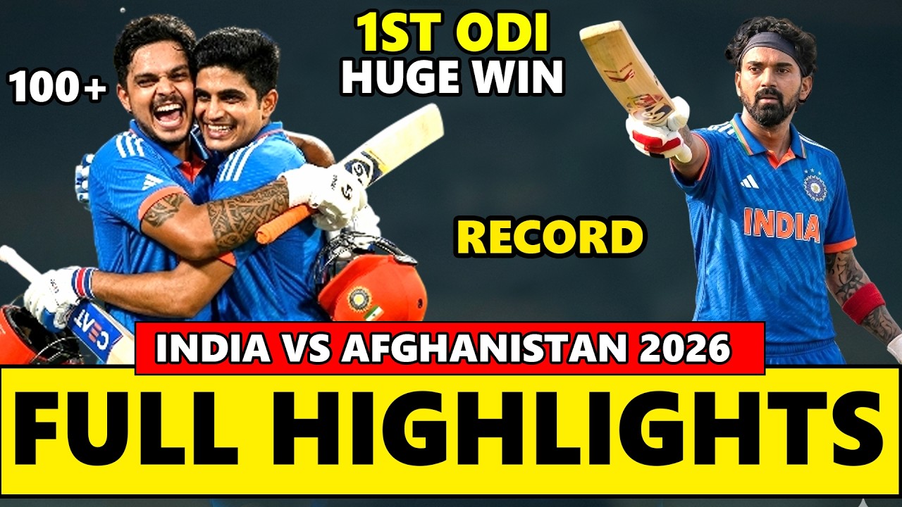 India vs Afghanistan 1st ODI Full Match Highlights 2026