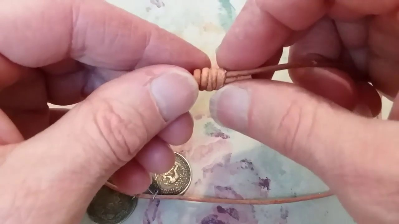 Самый прочный нескользящий узел для кожаного ожерелья 💪