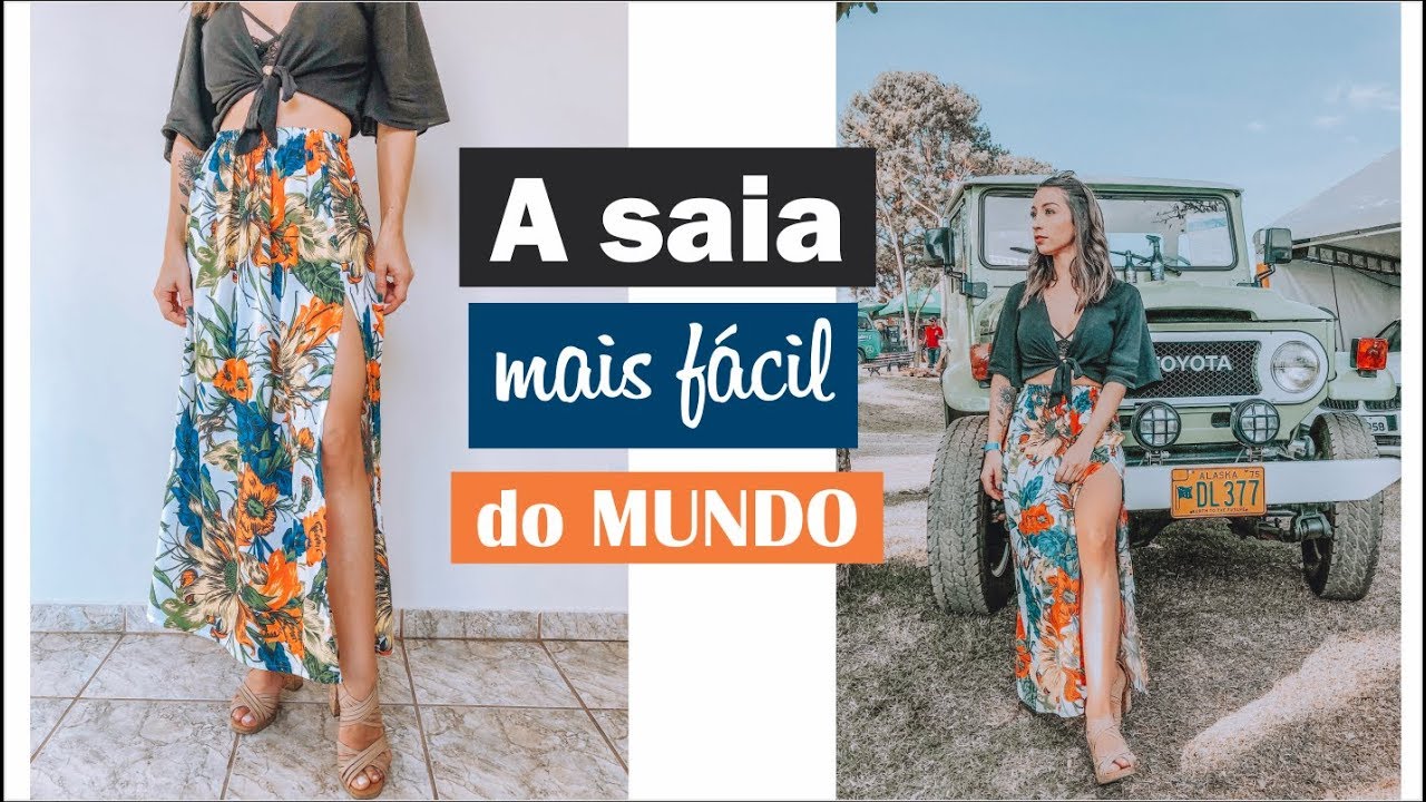 A SAIA MAIS FÁCIL DO MUNDO - DIY - em 5 minutos - SEM MOLDE
