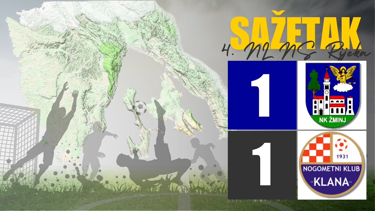 4.NL NS Rijeka | 18. kolo | NK Žminj v NK Klana | 1:1
