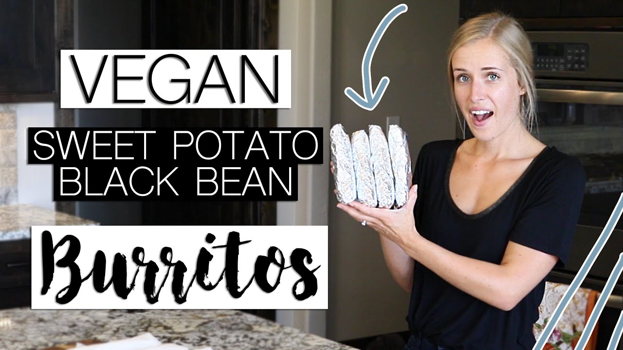 VEGAN BREAKFAST BURRITO MEAL PREP | Sweet Potato + Black Bean | Jordan Cornwell