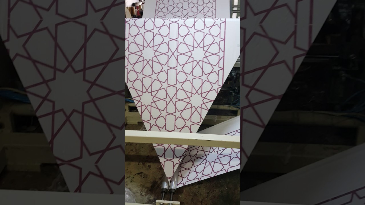 Laminated paper table machine .Laminasyonlu  masa örtüsü makinası.muayene masa ortusu