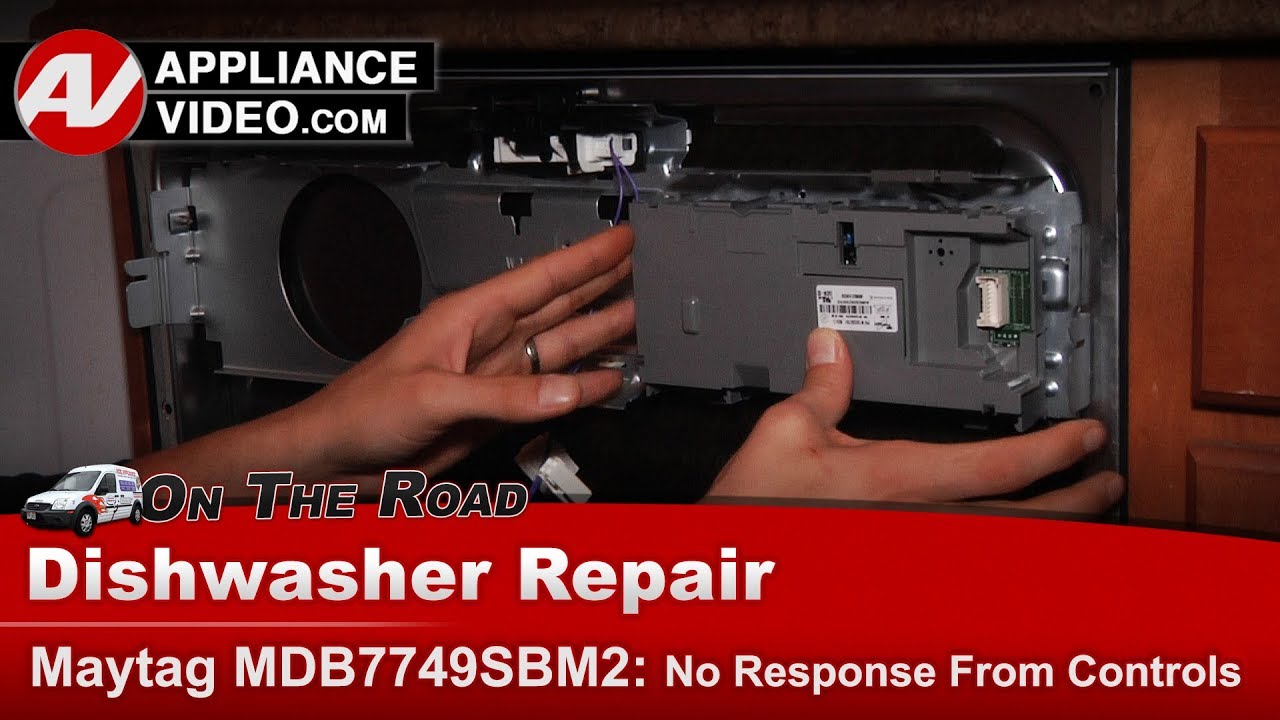 Maytag Dishwasher Repair - Control Panel Not Responding - Electronic Control